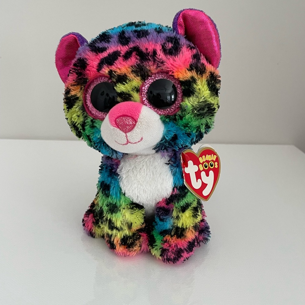 Ty Dotty Leopard Plush, Multicolor, Regular